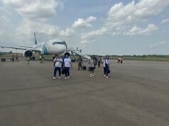 EgyptAir’s A320 lands at Kumasi Int. Airport