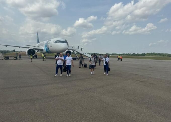EgyptAir’s A320 lands at Kumasi Int. Airport