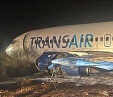 Terrified passengers scream as Boeing 737 catches fire in Senegal