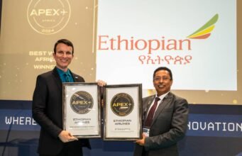 Ethiopian Wins ‘Best Entertainment’ and ‘Best Wi-Fi’ in Africa at 2024 APEX Awards