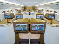 Emirates’ first retrofitted 777 aircraft takes off to Geneva