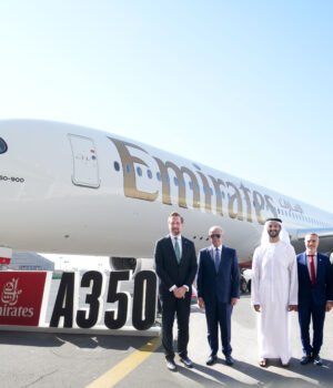 Emirates officially unveils first Airbus A350