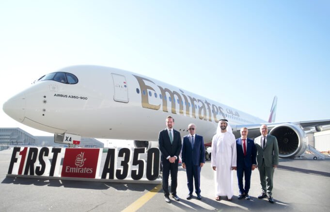 Emirates officially unveils first Airbus A350