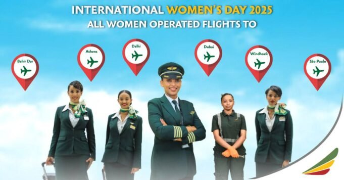 Ethiopian Airlines Operates Six All-Women Flights for Women’s Day