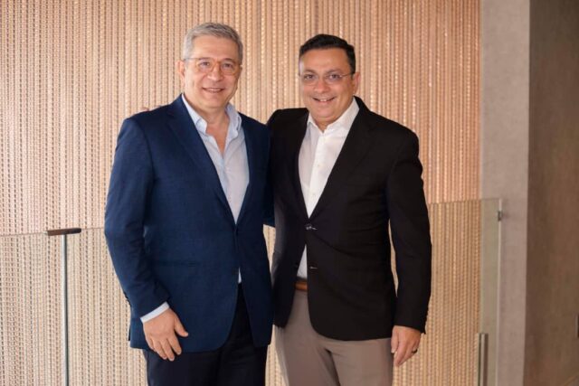 (From left) Sergio Rodrigues, Chief Executive Officer, CiX Citizen Services and Zubin Karkaria, Founder & Chief Executive Officer, VFS Global in Sao Paulo, Brazil