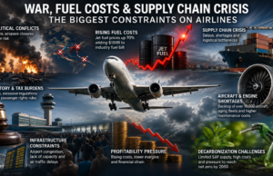 IATA Warns of Profit Squeeze as War, Fuel Costs, and Supply Chain Crisis Batter Airlines IATA Warns of Profit Squeeze as War, Fuel Costs, and Supply Chain Crisis Batter Airlines