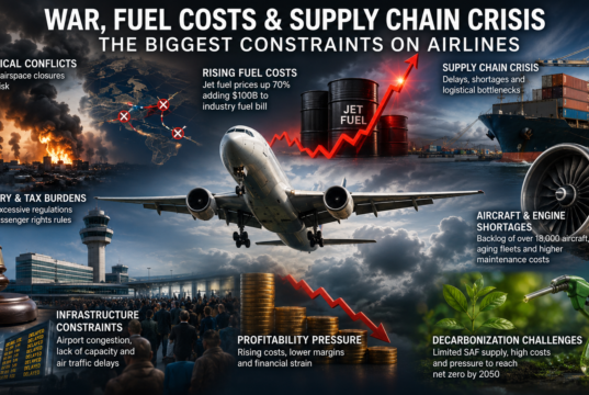 IATA Warns of Profit Squeeze as War, Fuel Costs, and Supply Chain Crisis Batter Airlines IATA Warns of Profit Squeeze as War, Fuel Costs, and Supply Chain Crisis Batter Airlines