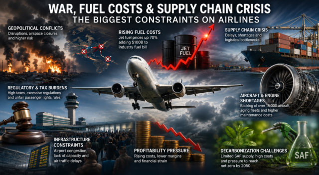 IATA Warns of Profit Squeeze as War, Fuel Costs, and Supply Chain Crisis Batter Airlines