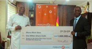 Fidelity Bank donates One Million to Black Stars World Cup Fund Fidelity Bank donates One Million to Black Stars World Cup Fund