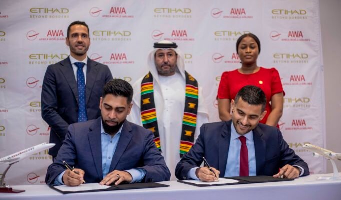 Etihad Airways and Africa World Airlines sign strategic partnership agreement