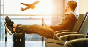 It is not which leg caused the delay. It is what time you land at your final destination. It is not which leg caused the delay. It is what time you land at your final destination.
