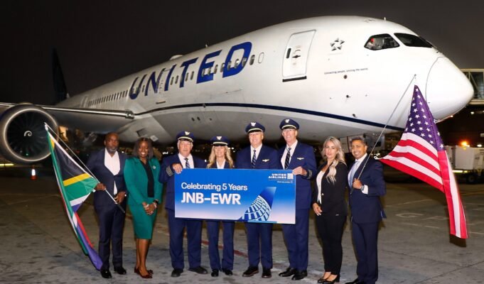 United Airlines Marks Five Years of Non-Stop Flights Between J’burg and New York
